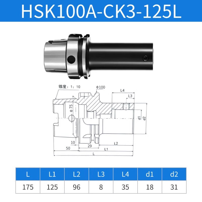 10008 HSK63A HSK100A Fine Boring Shank HSK Rough Boring Shank CK1/2/3/4/5/6 Fine Adjustment Boring Tools Shandong Denso Pricision Tools Co.,Ltd.